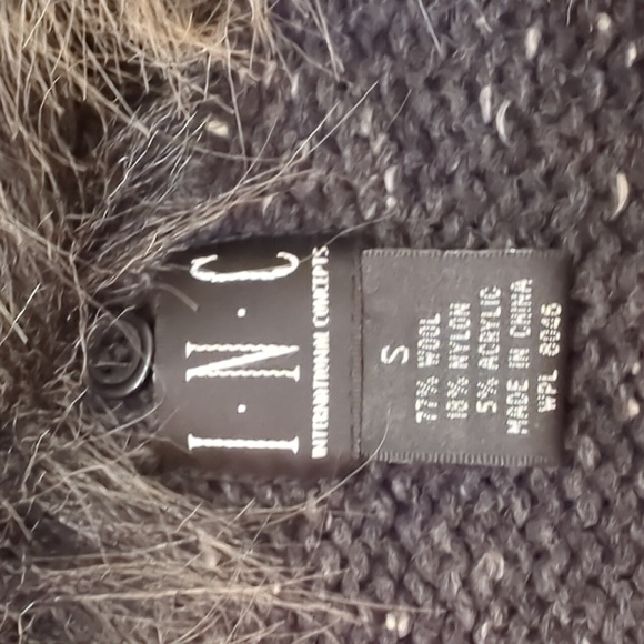 Faux fur INC cardigan - Picture 3 of 4